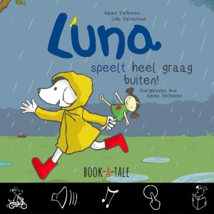 Luna speelt heel graag buiten